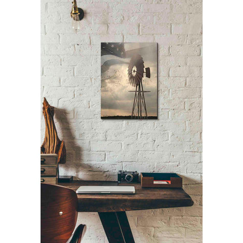 Image of 'Land That I Love Windmill I' by Lori Deiter, Canvas Wall Art,12 x 16