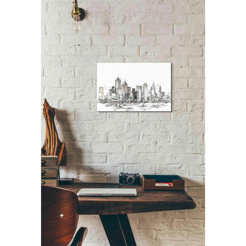 Image of 'Skyline Sketches III' by Anne Tavoletti, Canvas Wall Art,18 x 12