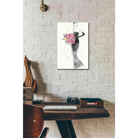 Image of 'Floral Fashion III' by Anne Tavoletti, Canvas Wall Art,12 x 18