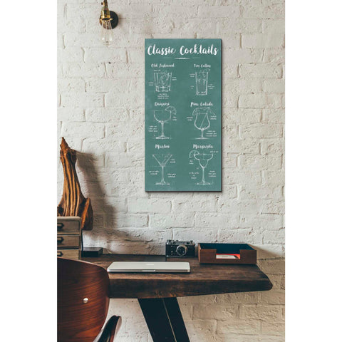 Image of 'Mixology Infograph' by Ethan Harper Canvas Wall Art,12 x 24
