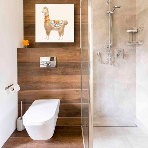 Image of 'Festive Llama IV' by Danhui Nai, Canvas Wall Art,18 x 18