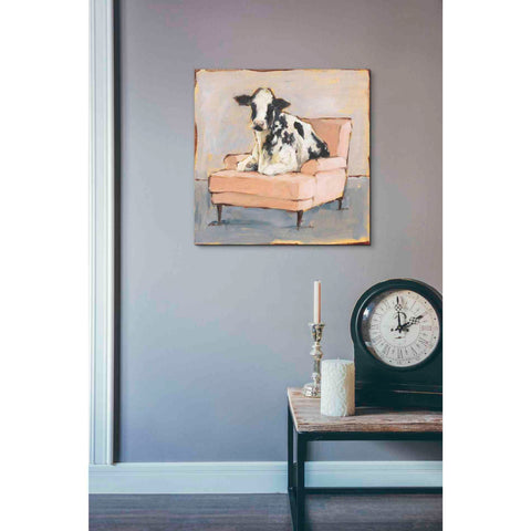 Image of 'Moo-ving In II' by Ethan Harper, Canvas Wall Art,18 x 18