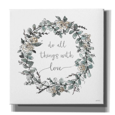 Image of 'Modern Farmhouse VI on White' by Anne Tavoletti, Canvas Wall Art,18 x 18