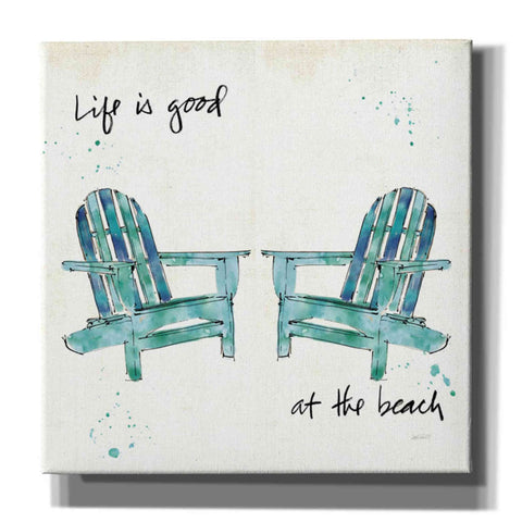 Image of 'Beach Divas Salt Water' by Anne Tavoletti, Canvas Wall Art,18 x 18