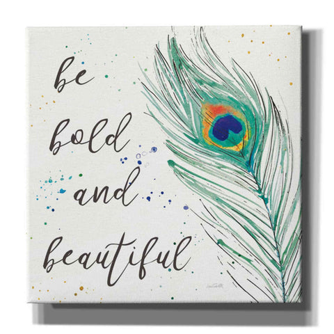 Image of 'Peacock Garden VIII' by Anne Tavoletti, Canvas Wall Art,18 x 18