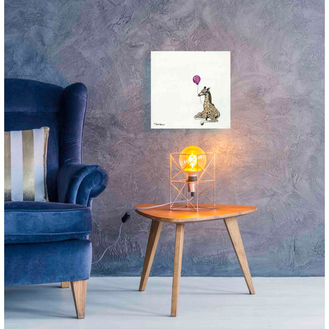 Image of 'Nursery Giraffe' by Britt Hallowell, Canvas Wall Art,18 x 18