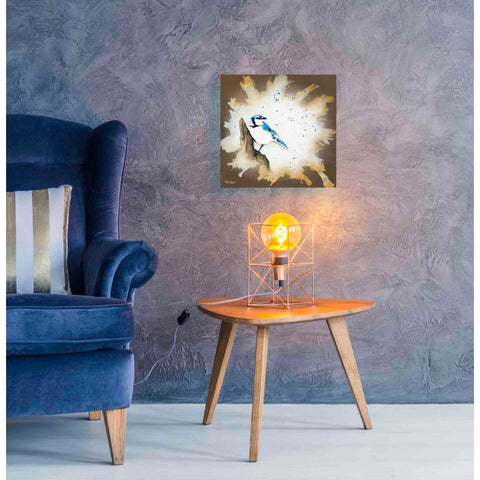 Image of 'Weathered Friends - Blue Jay' by Britt Hallowell, Canvas Wall Art,18 x 18