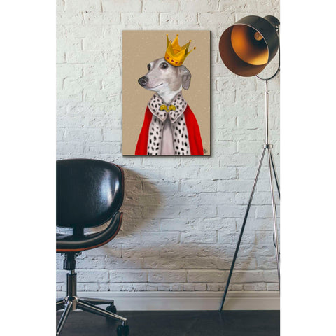 Image of 'Greyhound Queen' by Fab Funky, Giclee Canvas Wall Art