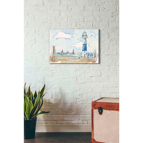 Image of 'Coastal Life II' by Anne Tavoletti, Canvas Wall Art,26 x 18