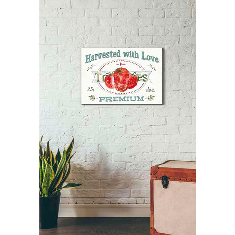 Image of 'Veggie Market I' by Anne Tavoletti, Canvas Wall Art,26 x 18