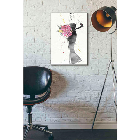 Image of 'Floral Fashion III' by Anne Tavoletti, Canvas Wall Art,18 x 26