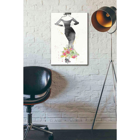 Image of 'Floral Fashion I' by Anne Tavoletti, Canvas Wall Art,18 x 26