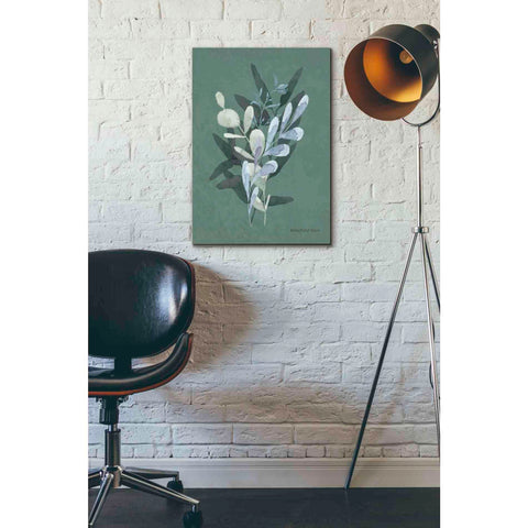 Image of 'Watercolor Greenery Series Dark II' by Bluebird Barn, Canvas Wall Art,18 x 26