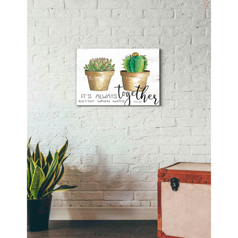 Image of 'It's Always Better Together' by Cindy Jacobs, Canvas Wall Art,26 x 18