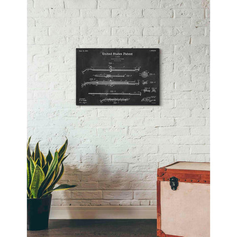 Image of 'Amalgam-Dentist Equipment Blueprint Patent Chalkboard' Canvas Wall Art,26 x 18