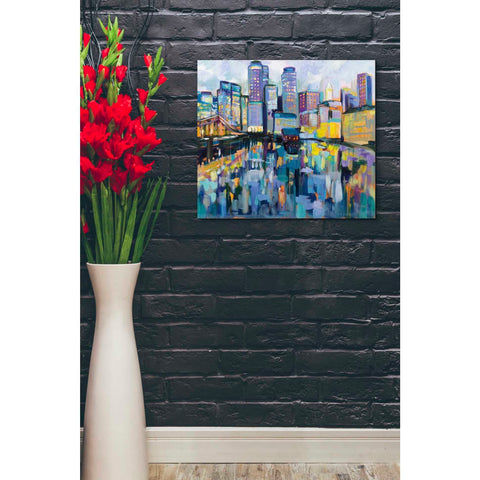 Image of "Boston Harbor" by Jeanette Vertentes, Giclee Canvas Wall Art