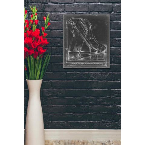 Image of 'Grand Piano Diagram' by Ethan Harper Canvas Wall Art,20 x 24