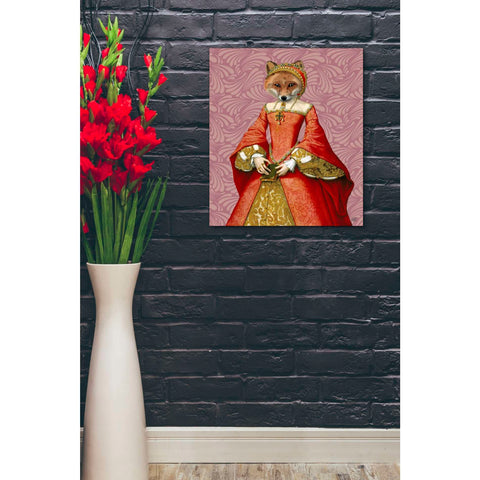 Image of 'Fox Queen' by Fab Funky, Giclee Canvas Wall Art