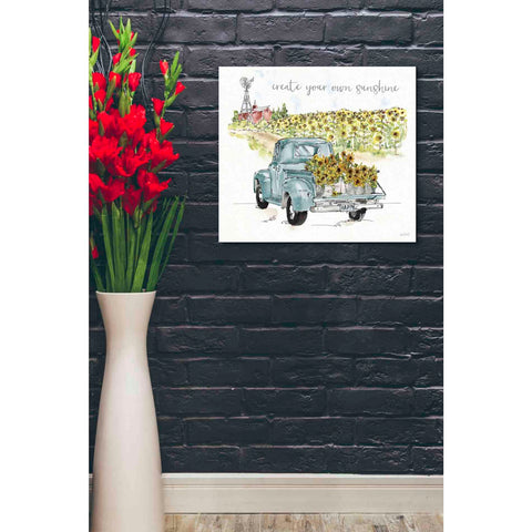 Image of 'Sunflower Fields VI' by Anne Tavoletti, Canvas Wall Art,24 x 20