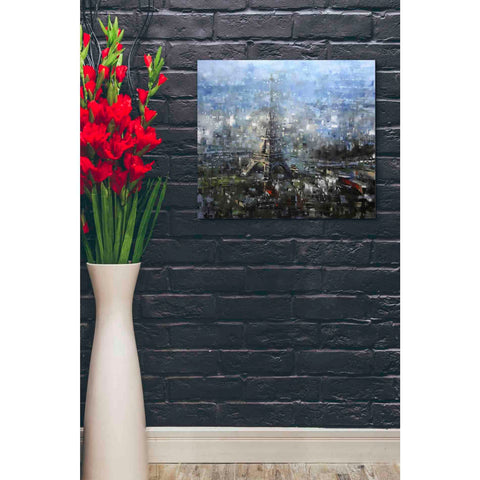 Image of 'Blue Paris' by Mark Lague, Canvas Wall Art,24 x 20