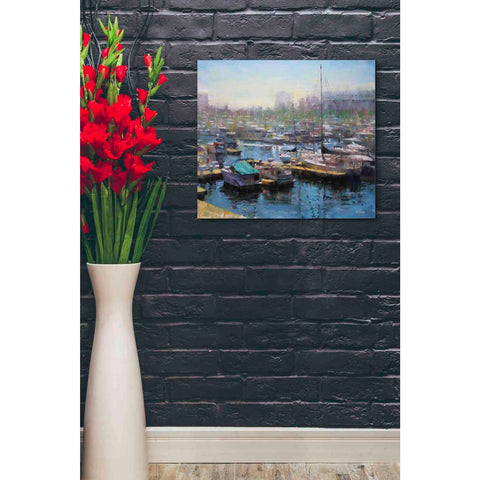 Image of 'Chicago Harbor' by Mark Lague, Canvas Wall Art,24 x 20