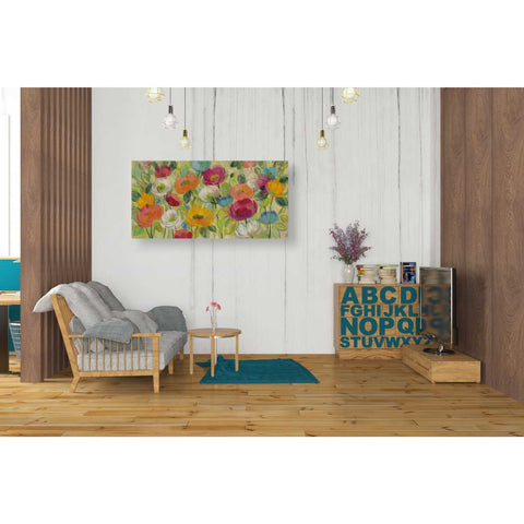 Image of "Chartreuse Garden" by Silvia Vassileva, Canvas Wall Art,40 x 20