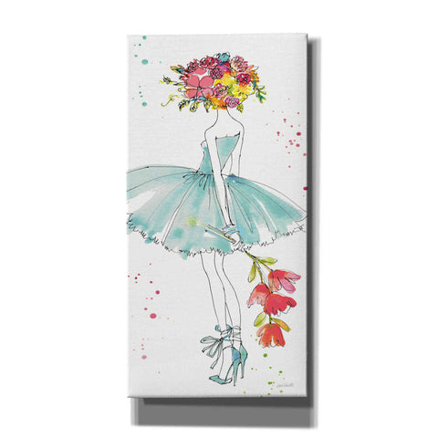 Image of 'Floral Figures VI' by Anne Tavoletti, Canvas Wall Art,20 x 40