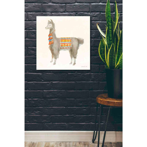 Image of 'Festive Llama II' by Danhui Nai, Canvas Wall Art,26 x 26
