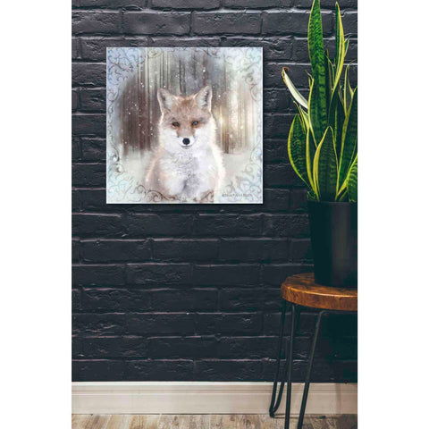 Image of 'Enchanted Winter Fox' by Bluebird Barn, Canvas Wall Art,26 x 26