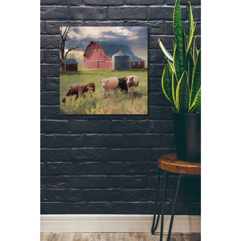 Image of 'Wyoming Sunset' by Lori Deiter, Canvas Wall Art,26 x 26