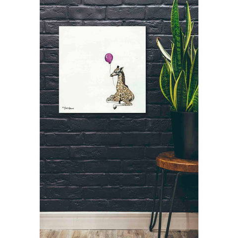 Image of 'Nursery Giraffe' by Britt Hallowell, Canvas Wall Art,26 x 26