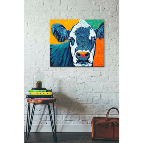 Image of 'Colorful Country Cows I' by Carolee Vitaletti, Giclee Canvas Wall Art