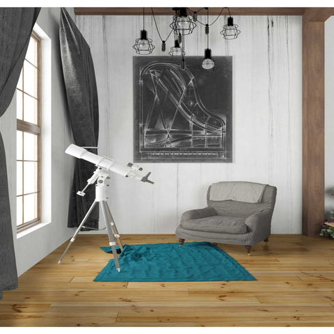 Image of 'Grand Piano Diagram' by Ethan Harper Canvas Wall Art,26 x 30
