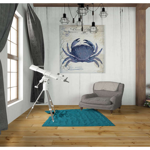 Image of 'Seaside Postcard Cream e,' by Fab Funky, Canvas Wall Art,26 x 30