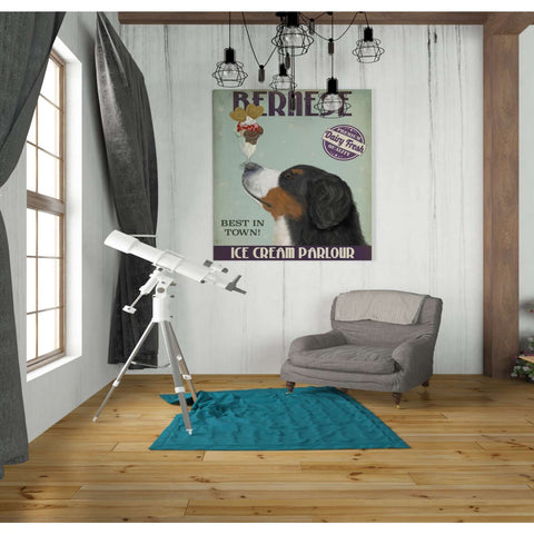 Image of 'Bernese Ice Cream,' by Fab Funky, Giclee Canvas Wall Art