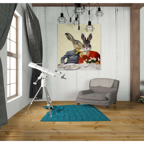 Image of 'Ladies Gossiping' by Fab Funky, Giclee Canvas Wall Art