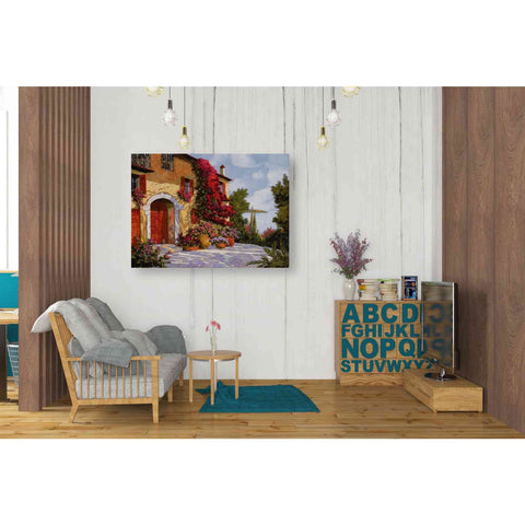 Image of 'Bouganville' by Guido Borelli, Giclee Canvas Wall Art