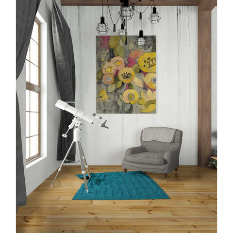 Image of "Yellow Floral Duo II" by Silvia Vassileva, Canvas Wall Art,26 x 34