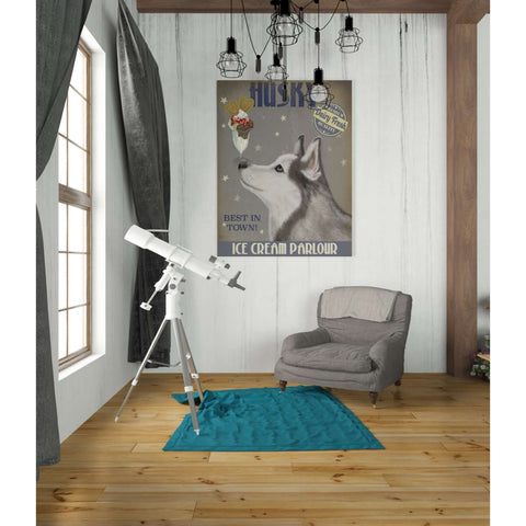 Image of 'Husky Ice Cream,' by Fab Funky, Giclee Canvas Wall Art