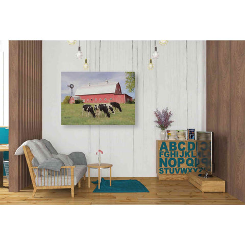 Image of 'Henderson Cows' by Lori Deiter, Canvas Wall Art,34 x 26