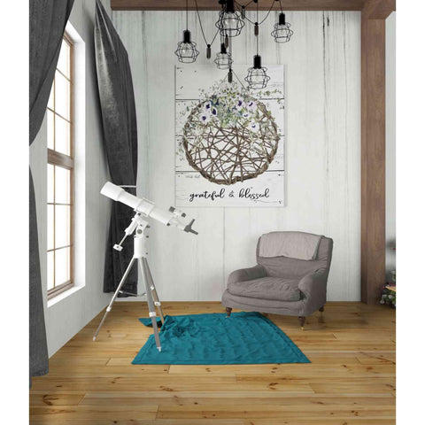 Image of 'Grateful & Blessed' by Cindy Jacobs, Canvas Wall Art,26 x 34