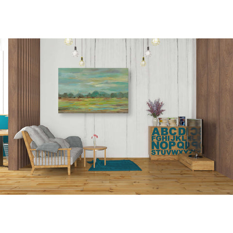 Image of 'Teal Forest' by Silvia Vassileva, Canvas Wall Art,40 x 26