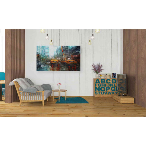 Image of 'Times Square Reflections' by Mark Lague, Canvas Wall Art,40 x 26