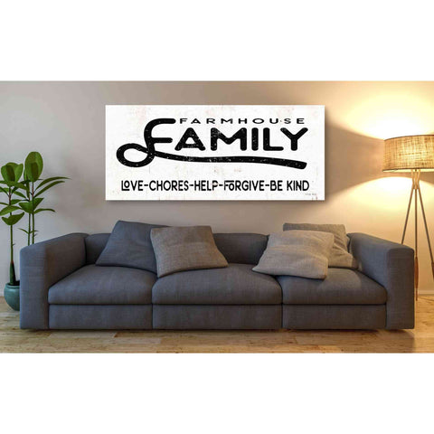 Image of 'Farmhouse Family' by Cindy Jacobs, Canvas Wall Art,60 x 30