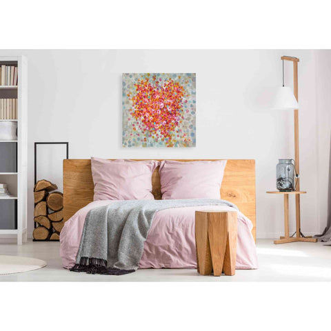 Image of 'Circle of Hearts' by Danhui Nai, Canvas Wall Art,37 x 37