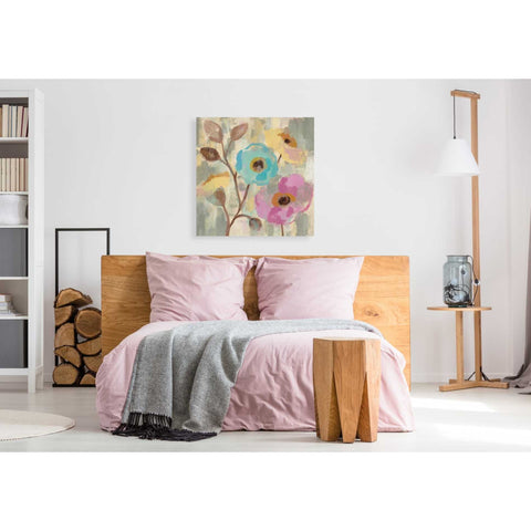 Image of 'Fog and Flowers III' by Silvia Vassileva, Canvas Wall Art,37 x 37