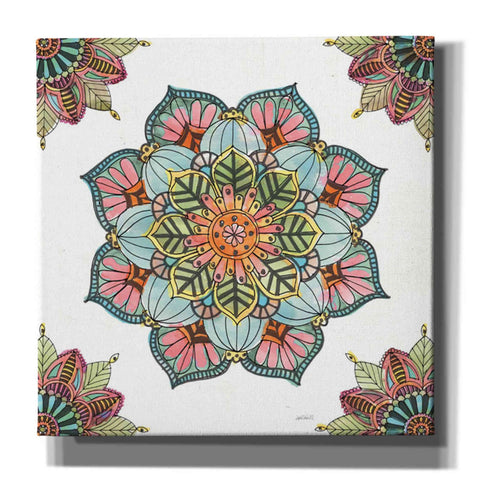 Image of 'Mandala Morning V' by Anne Tavoletti, Canvas Wall Art,37 x 37