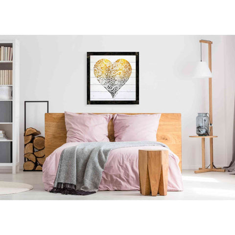 Image of 'Zen Season's Greeting Heart' by Cindy Jacobs, Giclee Canvas Wall Art