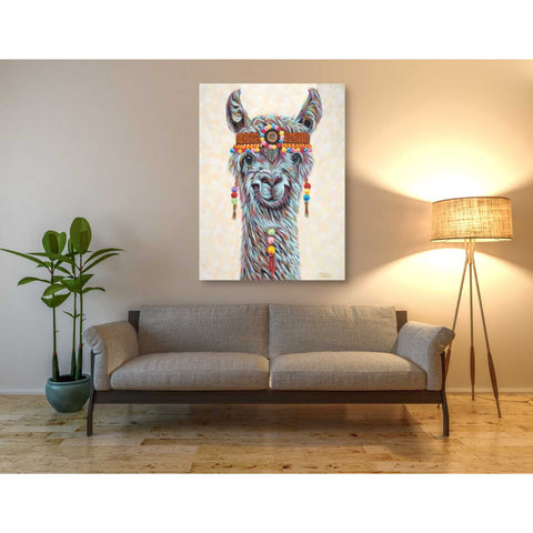 Image of 'Hippie Llama I' by Carolee Vitaletti, Giclee Canvas Wall Art