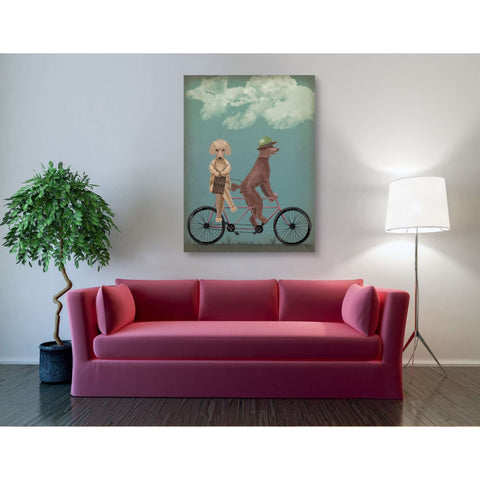 Image of 'Poodle Tandem,' by Fab Funky, Giclee Canvas Wall Art